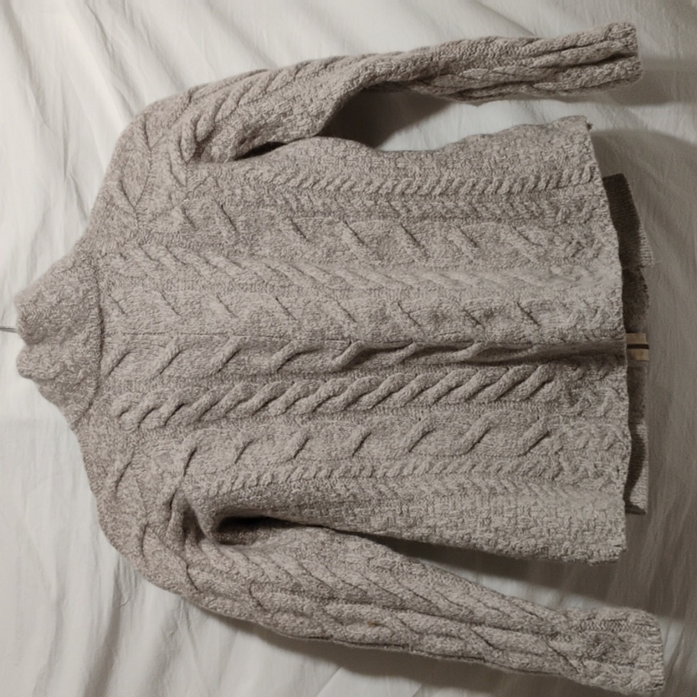 (D-4) Shannon Woolen Mills Super Soft Merino Ireland Full Zip Up Sweater Jacket - Picture 6 of 9